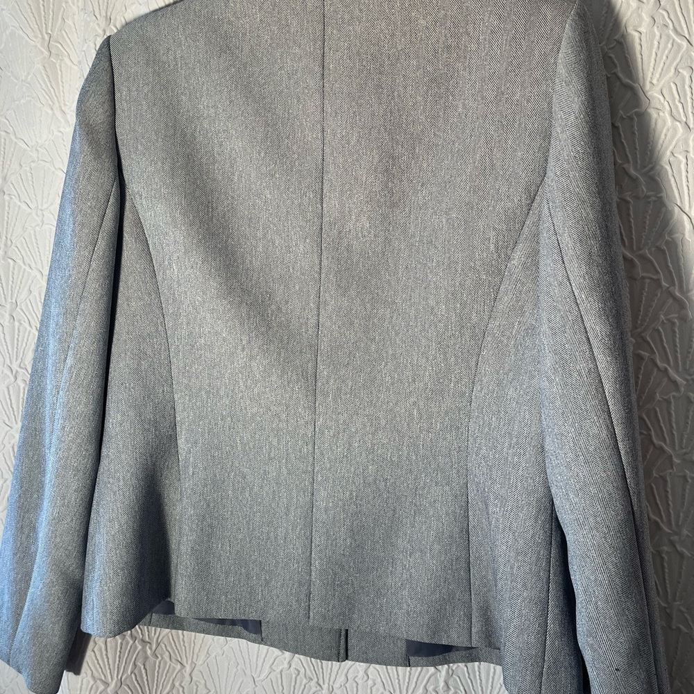 Le Suit women’s light blue grey business casual blazer 10 - Picture 4 of 5
